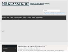 Tablet Screenshot of mbklassik.de
